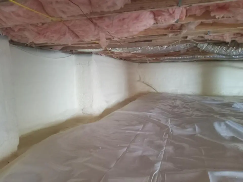 Crawl space encapsulation with closed-cell spray foam for Spray Foam Roofing in Taylor