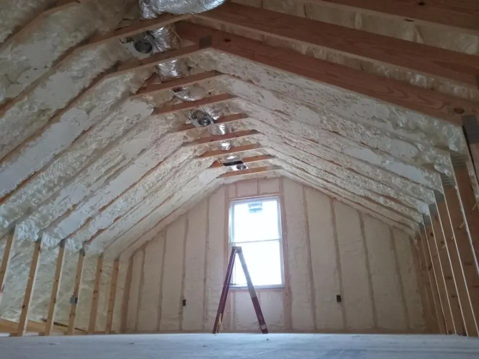Spray foam roofing application for Crawl Space Insulation project in Taylor